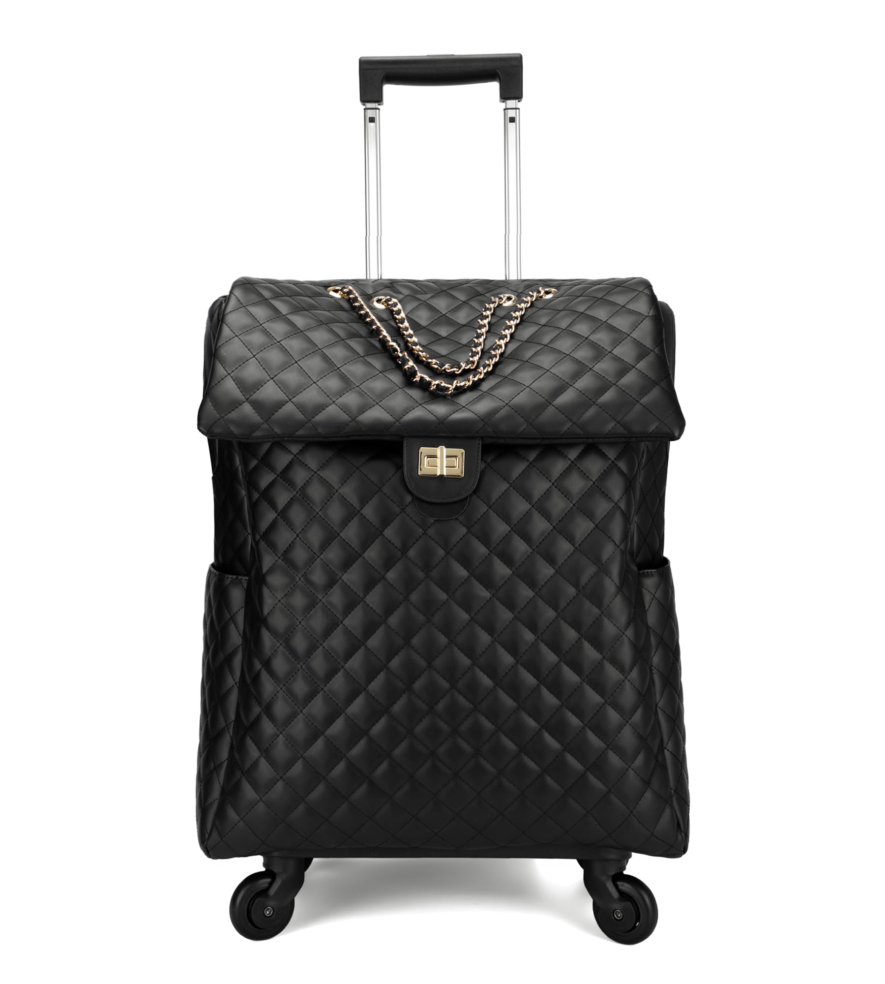 20in Leather Softside Carry on Suitcases