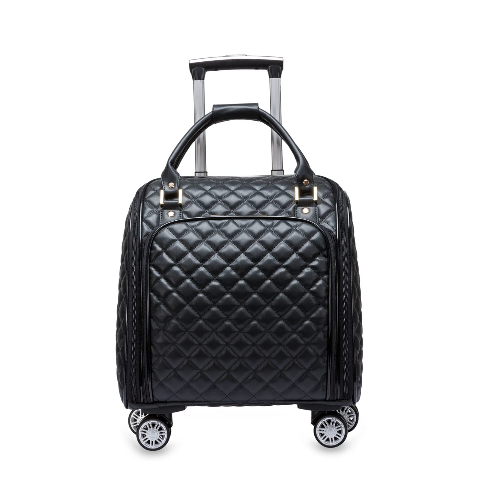 20in Leather Softside Carry on Suitcases