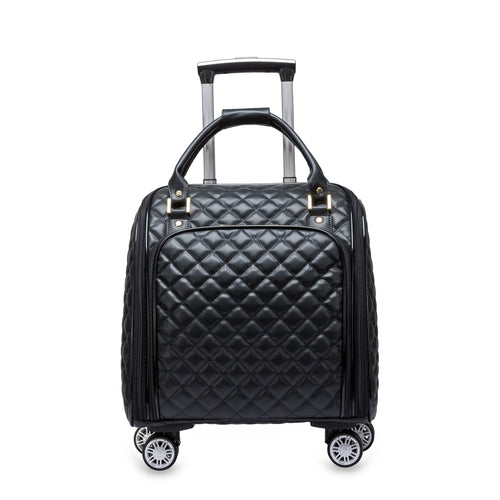 20in Leather Softside Carry on Suitcases