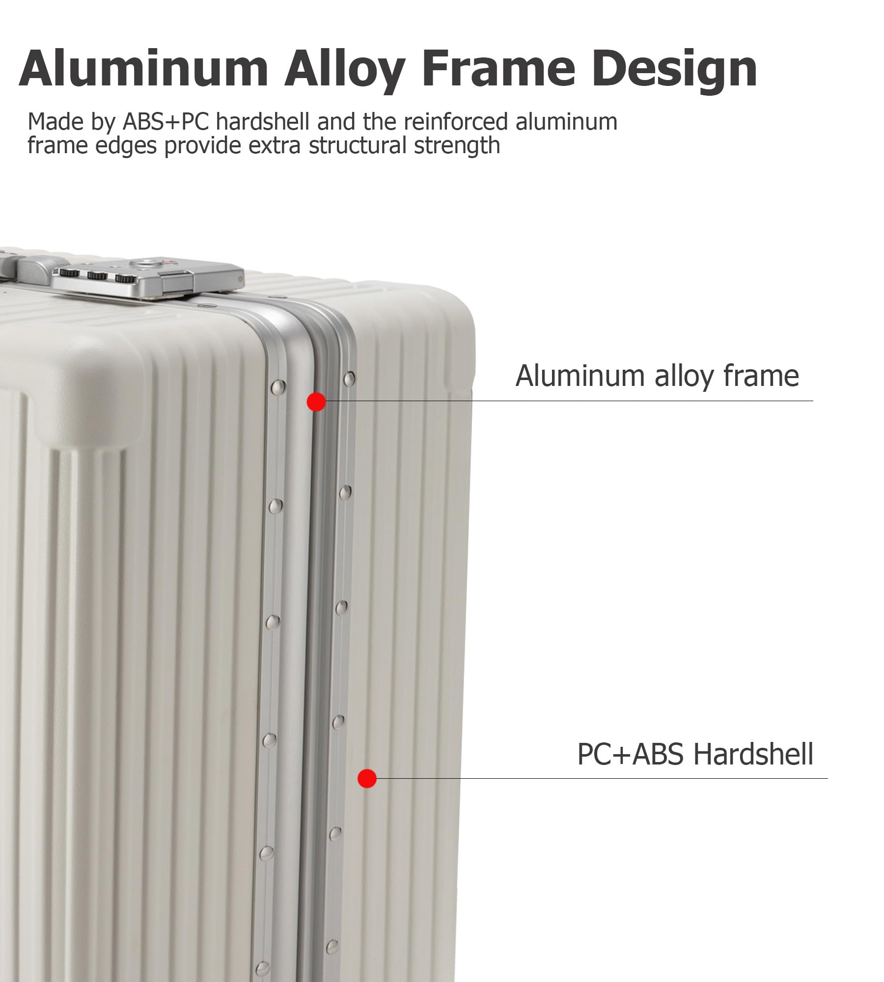 20.8"X15"X8.7 Airline Approved Built-In TSA lock Carry on Suitcase, with Cup Holder, USB Port, Phone Holder