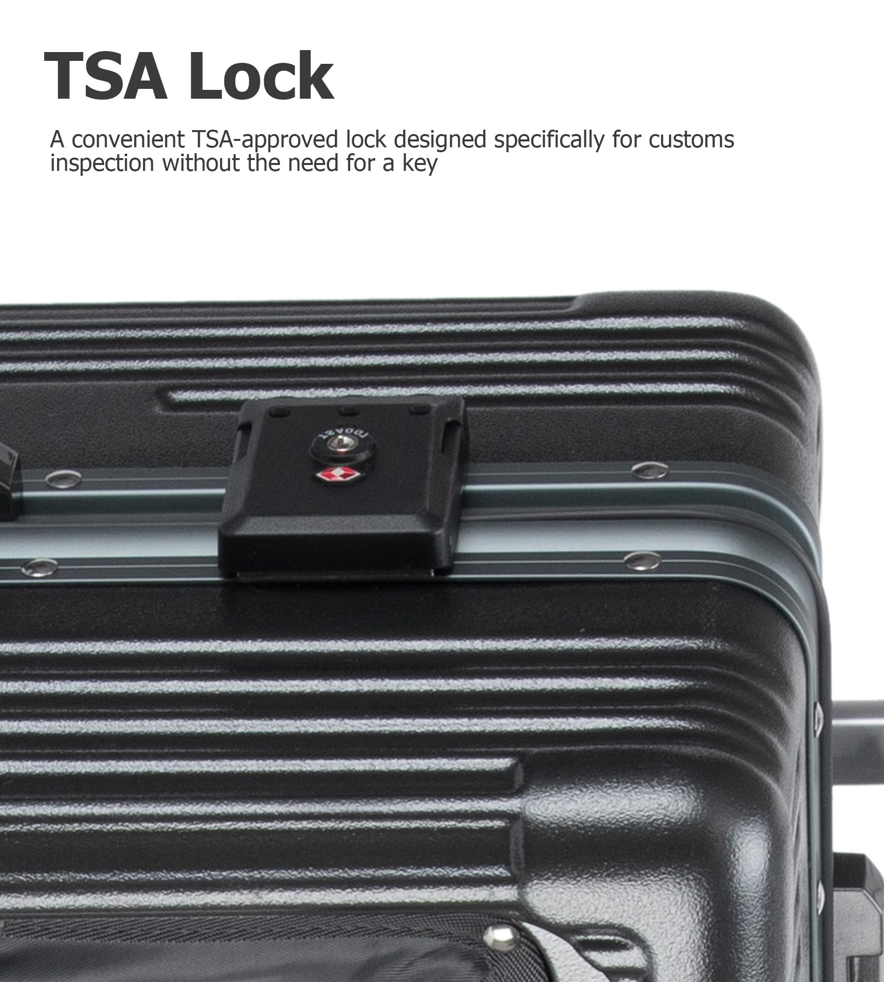 Aluminium Frame PC Hard Shell Spinner Wheels Luggage,20.8"X15"X8.7 Airline